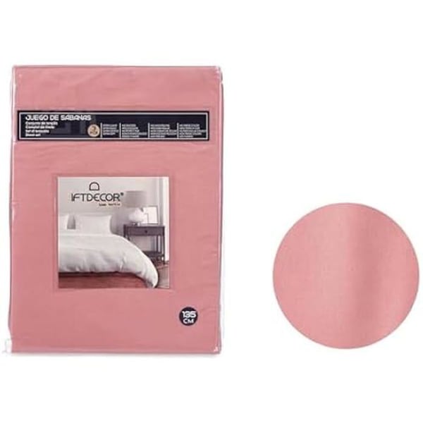 Sängkläder - PRESENTDEKOR - Rosa - 135 cm - 3 st