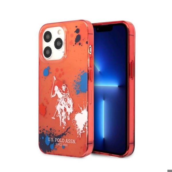 Coque för iPhone 14 Pro Max U.S Polo - Röd