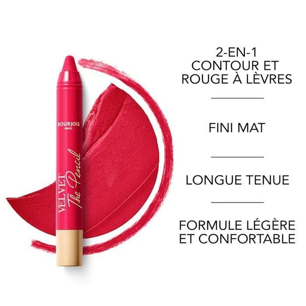Läppennna - BOURJOIS - NY VELVET PENN - 06 Hallon Klöven - Vattentålig - Matt finish