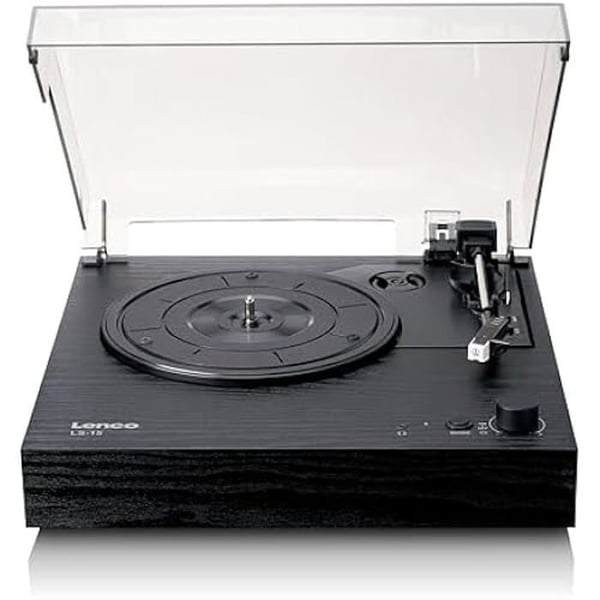 Platina Vinyl - LENCO - LS-15BK - Bluetooth - 2 Högtalare - Mikrofon AT3600L