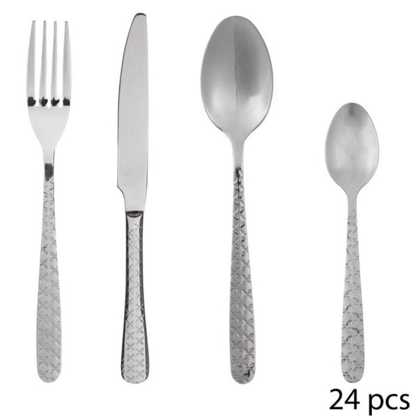 24-delat bestickset "Flora" Gourmets hemlighet