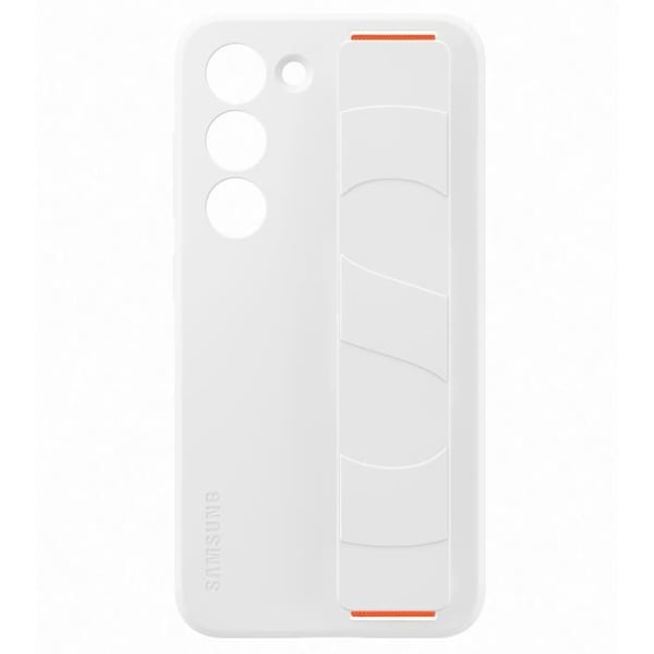 Samsung mobilfodral och skal Silikonfodral med rem S23 Vit