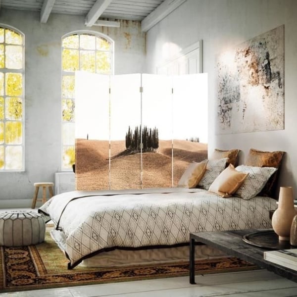 Legendarte - Skärm - Skiljevägg med dubbelsidigt tryck Rolling Hills Karta cm. 145x170 (4x)