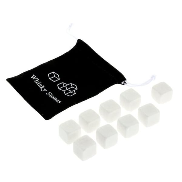Vinkylare, 100 % naturlig whisky Drycker Stenar Smutta Rock Whisky Cooler Ice Cube Present - Vit #C