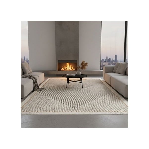 Matta - MELIS HOME - Modern - Vinklar - Beige taupe - 120x160 cm