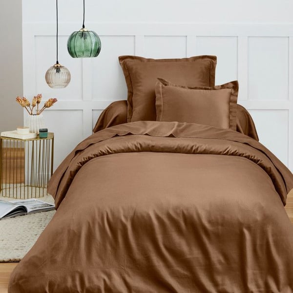 Påslakan 140 x 200 cm "Premium" för enkelsäng - Premium Taupe