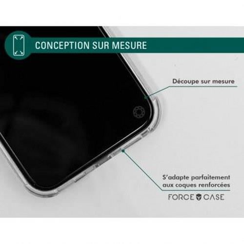 Skärmskydd i härdat glas till Oppo Find X3 Lite - FORCE GLASS - Transparent - Svart - Vit