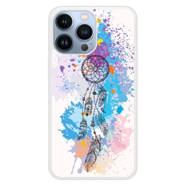Coque i silikon med förstärkning, tryckt, kompatibel med Apple iPhone 13 Pro Dreamcatcher Färg