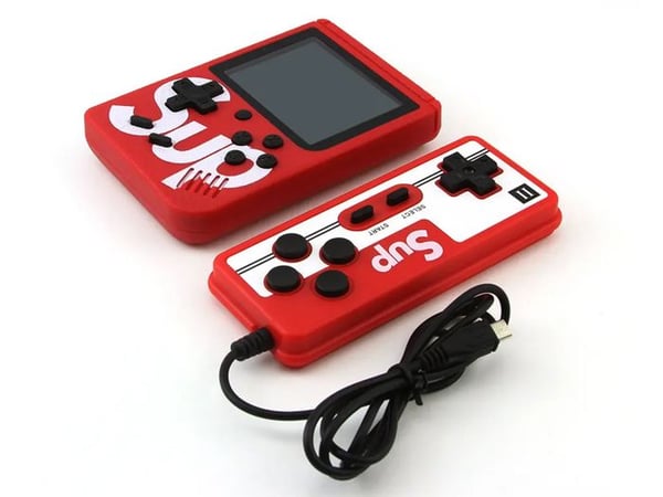 Konsol emulator - AVIZAR - Modell Sup - 400 spel - Multiplayer kontroll - Röd