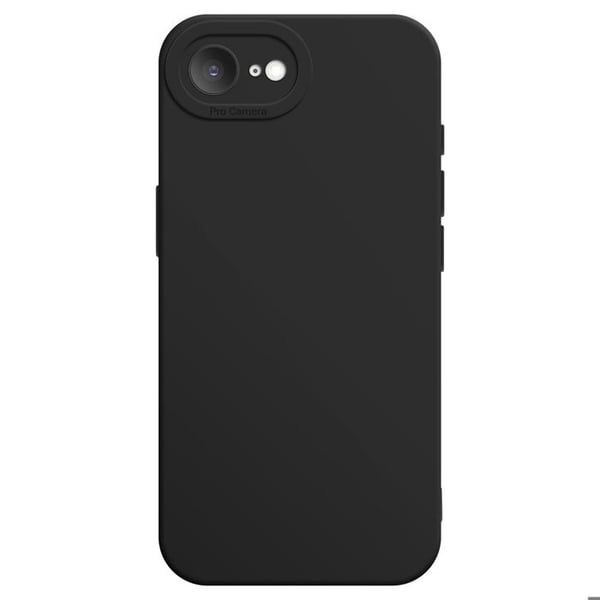 Coque - Silikon - iPhone 16e - Svart - Mjuk - Elegant