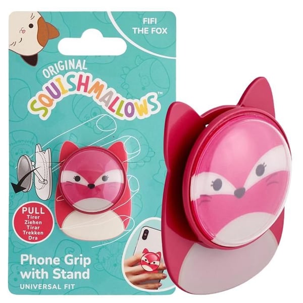Telefonställ - Squishmallows - Fifi räven - Ergonomisk design - Universell kompatibilitet - Flerfärgad