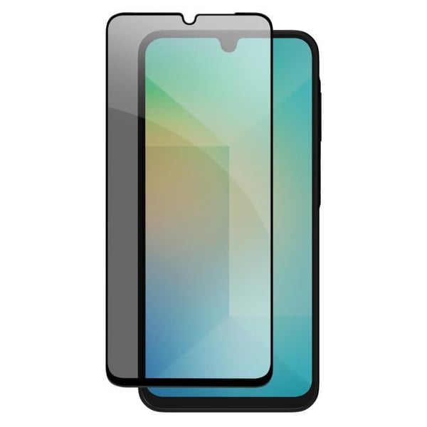 Härdat glas - Samsung - Galaxy A26 - Anti-spion - Hårdhet 9H - Svart