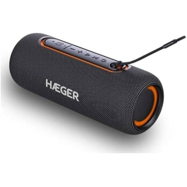 Bluetooth-högtalare - HAEGER - Hag Light Boom - Vattentålig - 10h batteritid - Bluetooth 5.0