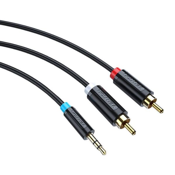 Tillbehör för Vention Audio minijack 3,5 mm till 2x RCA-kabel, 2m