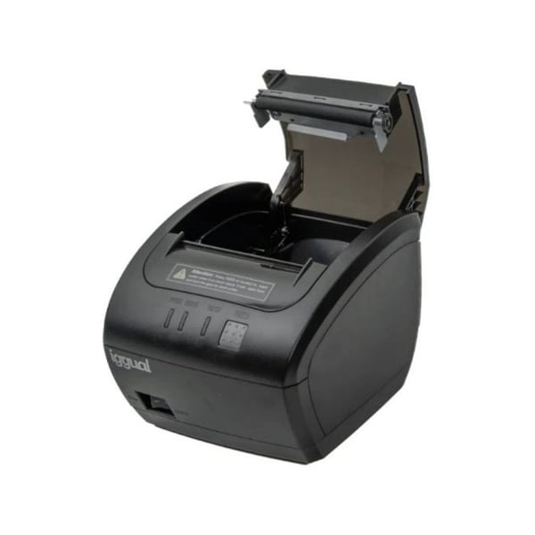 iggual TP7001 Termisk Kvittoskrivare Dual USB+RS232 Svart