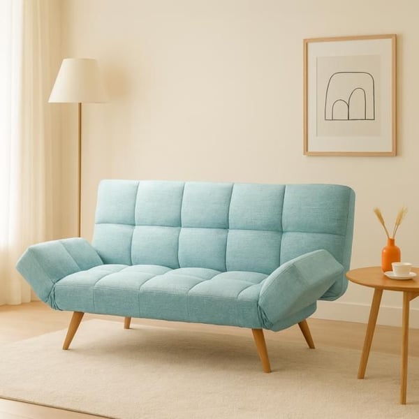 Fällbar sängsoffa - Blå lagun