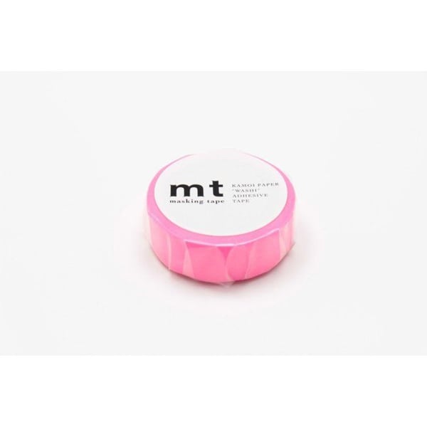 Maskeringstejp - Maskeringstejp MT 1,5 cm Uni rosa fluo