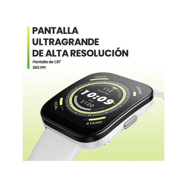 Smart klocka - XIAOMI - Amazfit BIP 5 - Krämvit - Pekskärm - Inbyggd GPS