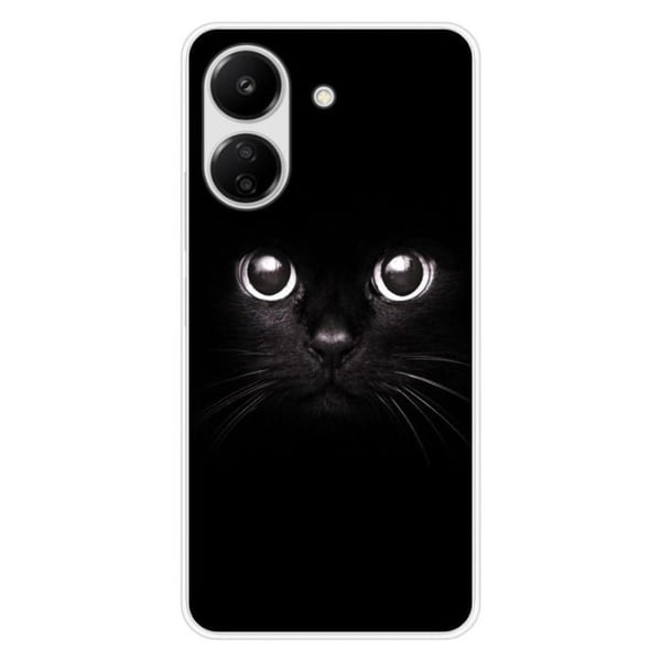 Tryckt silikonfodral som är kompatibelt med Xiaomi Redmi 13C 4G kattögon