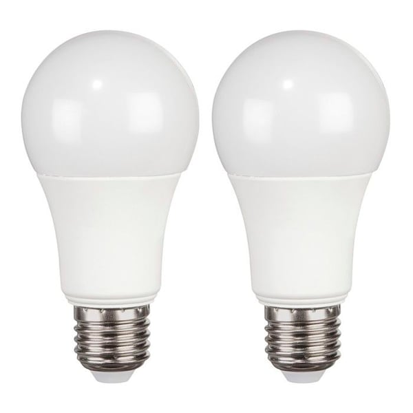 LED-lampa - E27 1521 lm - 12 W - Ersätter 100 W - Varmvit, paket med 2