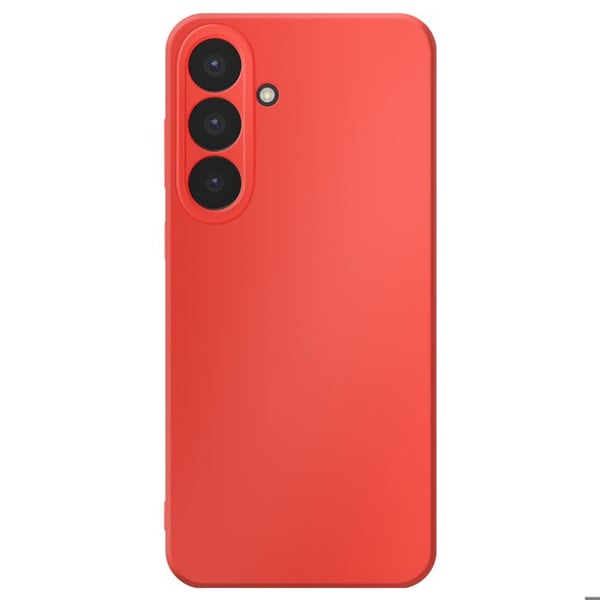 Mjuk och halvhård silikonf Tariff för Galaxy S25 FE Fast Cover Röd