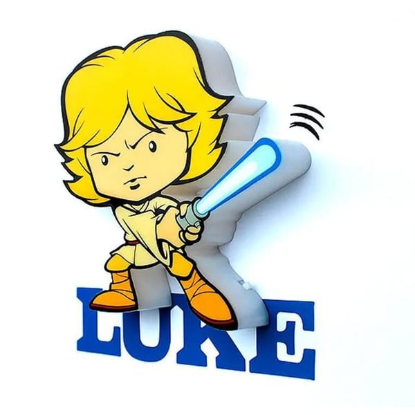 Mini lampa 3D Light FX Luke Skywalker 3D