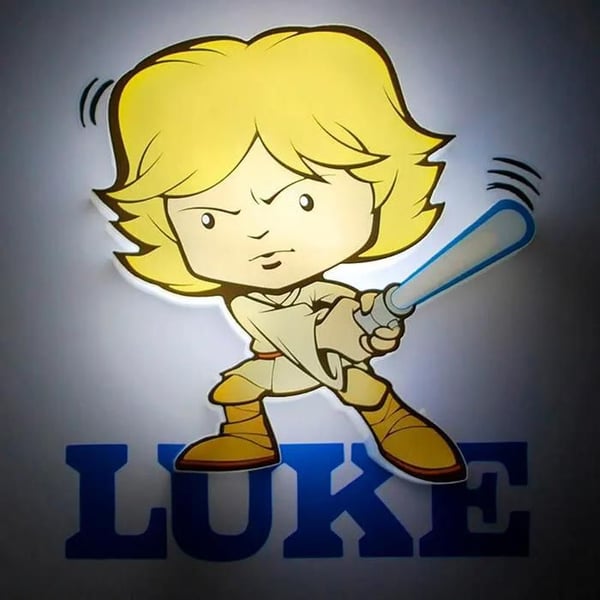 Mini lampa 3D Light FX Luke Skywalker 3D