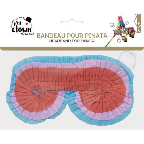Masque bandeau för Piñata blå, röd och fuchsia - PTIT CLOWN - REF/82089 - Barn - Unisex - 2 års garanti