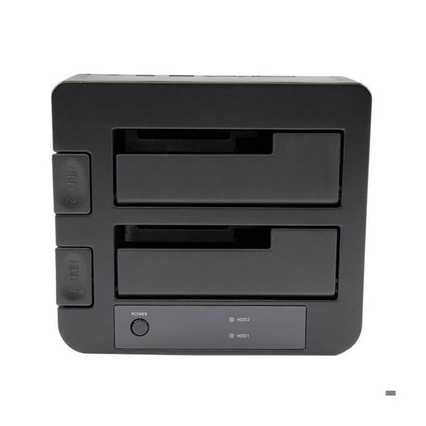Station för värd - STARTECH - SDOCK2U33EB - USB 3.0 - eSATA - stöder 4 hårddiskar