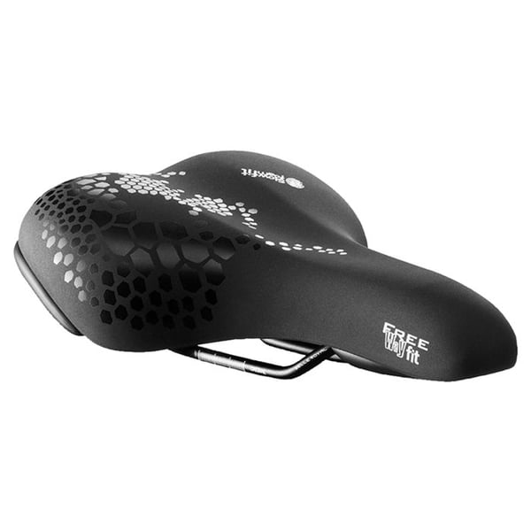 Muotoiltu muistiistuin sivutukien kanssa - SELLE ROYAL Freeway Fit - musta - 260x188 mm