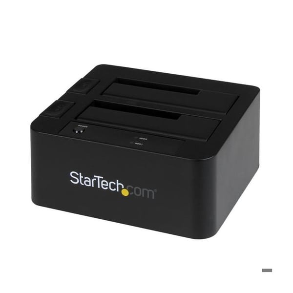 Station för värd - STARTECH - SDOCK2U33EB - USB 3.0 - eSATA - stöder 4 hårddiskar