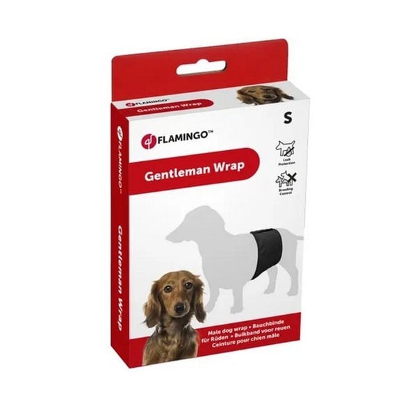 Hundbyxa - FLAMINGO - KING SVART - 90x30CM - Nylon med mjukt foder - Tvättbar vid 30°C