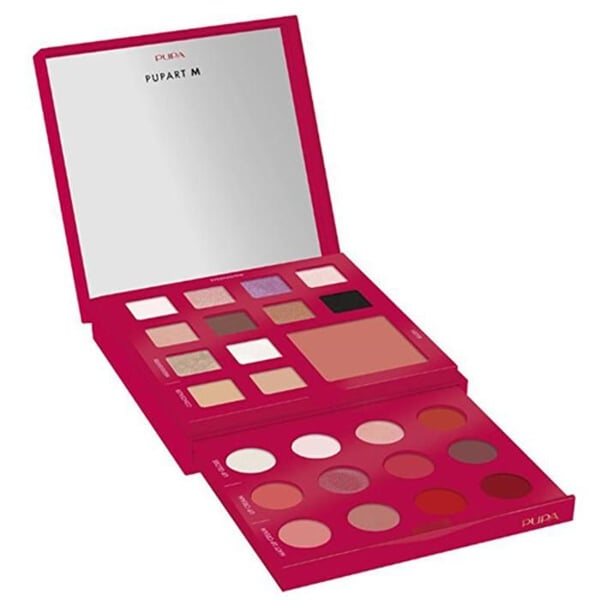 Makeuppalett - PUPA MILANO - Pupart Red Blue - 18,8 g - Mångsidig - Lätt att applicera