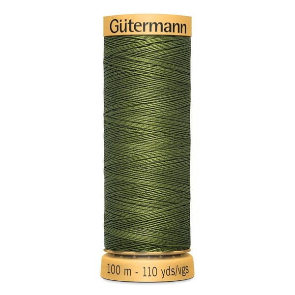 pack med 5* 100m tråd i bomull Gutermann - Att 574 - 9924