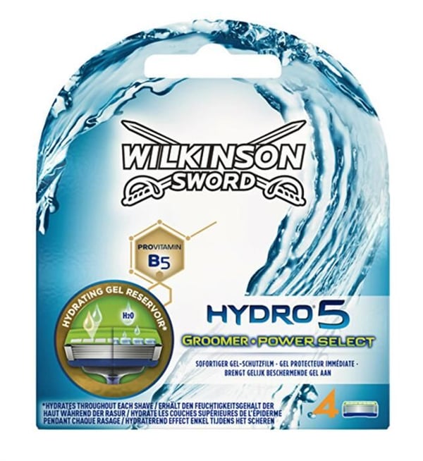 Ersättningsträck för rakapparat - WILKINSON SWORD - Hydro 5 Groomer - 4 st - Återfuktning - För män