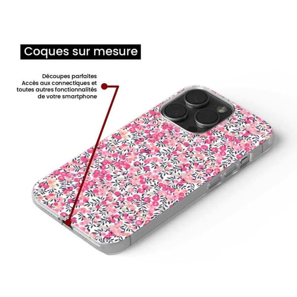 1001Coques - Silikonfodral kompatibelt med Huawei P30 Pro - Liberty Wiltshire Rose-mönster - Originaldesign tryckt i Frankrike