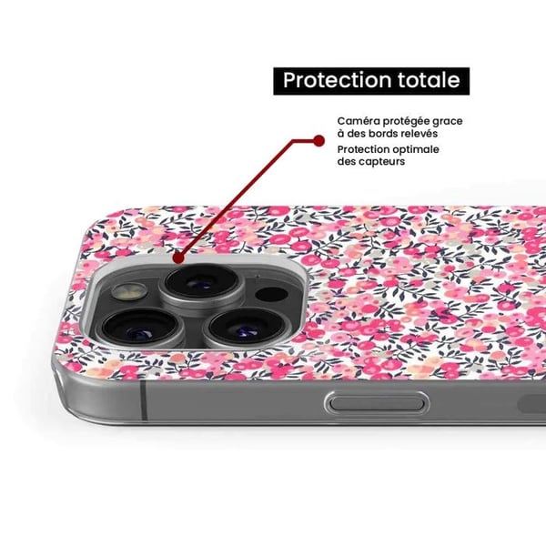 1001Coques - Silikonfodral kompatibelt med Huawei P30 Pro - Liberty Wiltshire Rose-mönster - Originaldesign tryckt i Frankrike