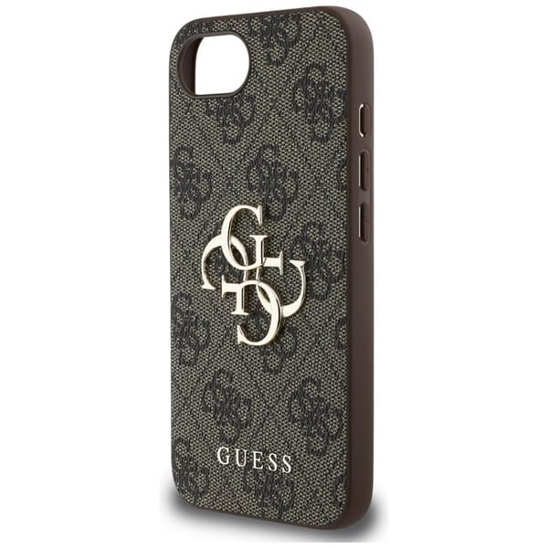 Coque Guess Hardcase 4G Big Logo för iPhone 16e - Brun