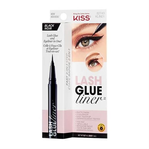 Ögonlinser - KISS - Franslim Liner Svart 0,7 ml - Vattentät - Hög Pigmentering - Långvarigt Håll