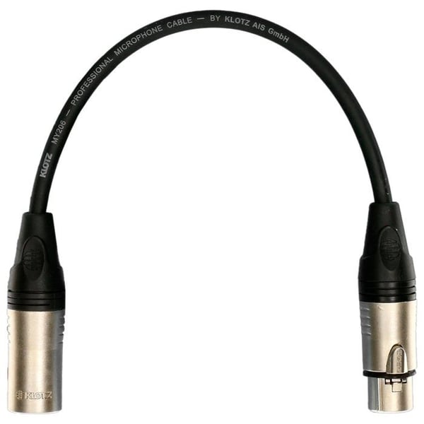 Klotz Patchkabel M1 Pro XLR hane/hona, 30cm Patchkabel