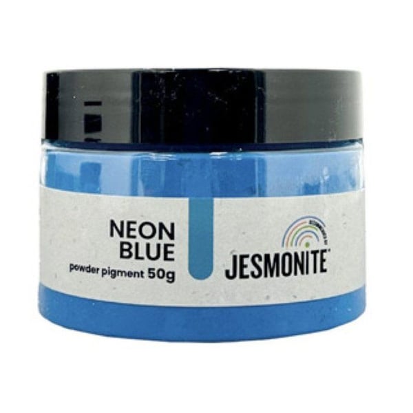 Jesmonite - Jesmonite Pigment i Pulver Fluorescerande 50g Blå