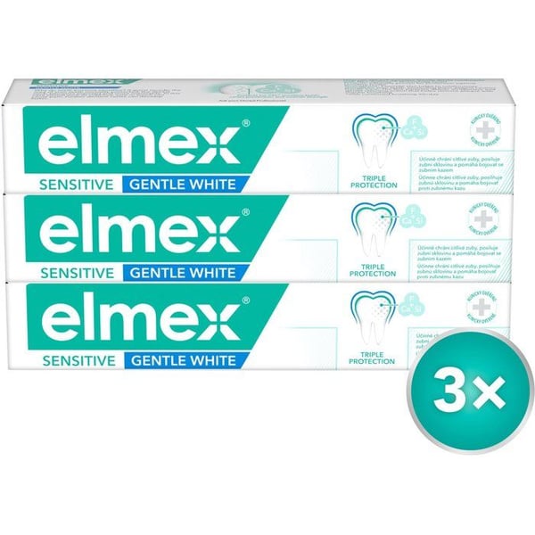 ELMEX Sensitiv Skonsam Vit 3 x 75 ml