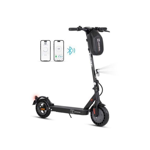 El scooter för barn - Leawin - Motor 500w - Räckvidd 35-45 KM - Max 20KM/H - svart