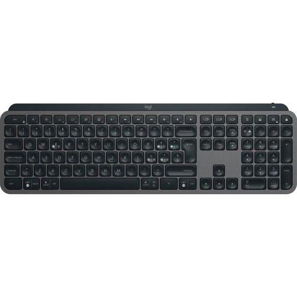 Tastatur - Logitech - MX Keys S - Grafit - Trådløs - Baggrundsbelyst - Italiensk QWERTY