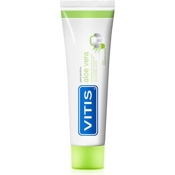 Tandkräm - Vitis Aloe Vera Äpple Mint 100 Ml - Vit - Unisex - Vuxen