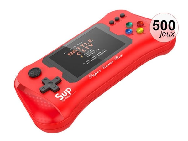 Konsol emulator 500 spel Modell SupMax Röd