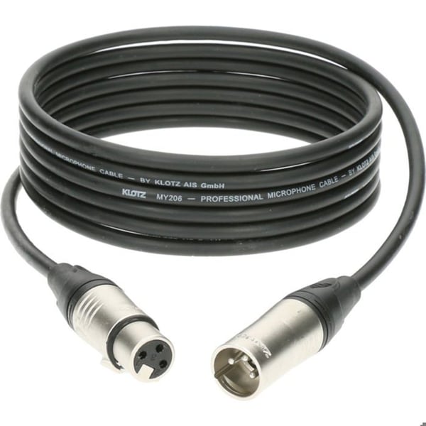 Klotz Patchkabel M1 Pro XLR hane/hona, 30cm Patchkabel