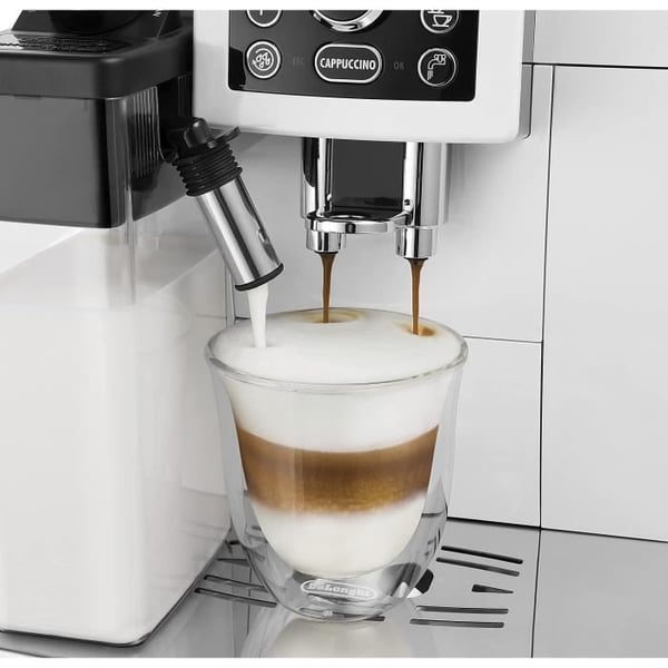 Set med 2 capuccinokoppar - DELONGHI - Dubbla väggar - 19 cl