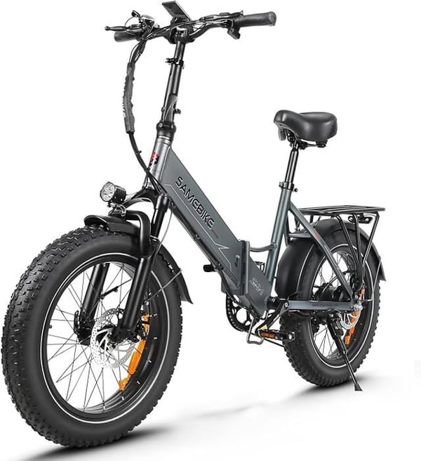 Sähköpolkupyörä - SAMEBIKE - LOTDM200-II-FT-GY - 48V 13Ah - Kantama 60-120 km - 20 tuumaa
