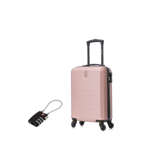 Kabinväska 45x36x20cm EasyJet | CELIMS Weekend-väska | Easyjet Kabinväska | Avtagbara hjul | Lås | Roséguld